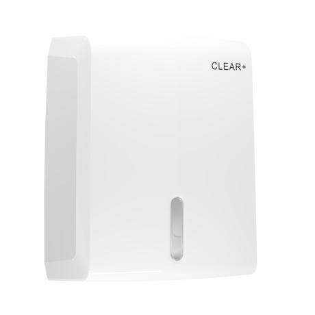 Clear+ folded towel dispenser white