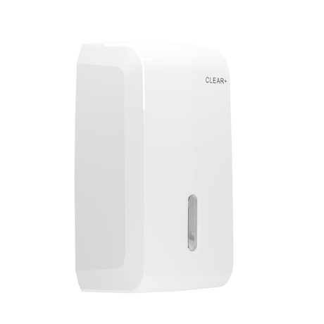 Clear+ single-sheet toilet paper dispenser