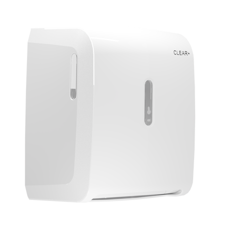 Clear+ towel roll dispenser white
