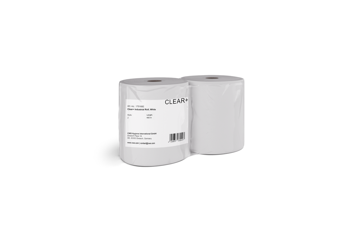 Clear+ Industrierolle weiß