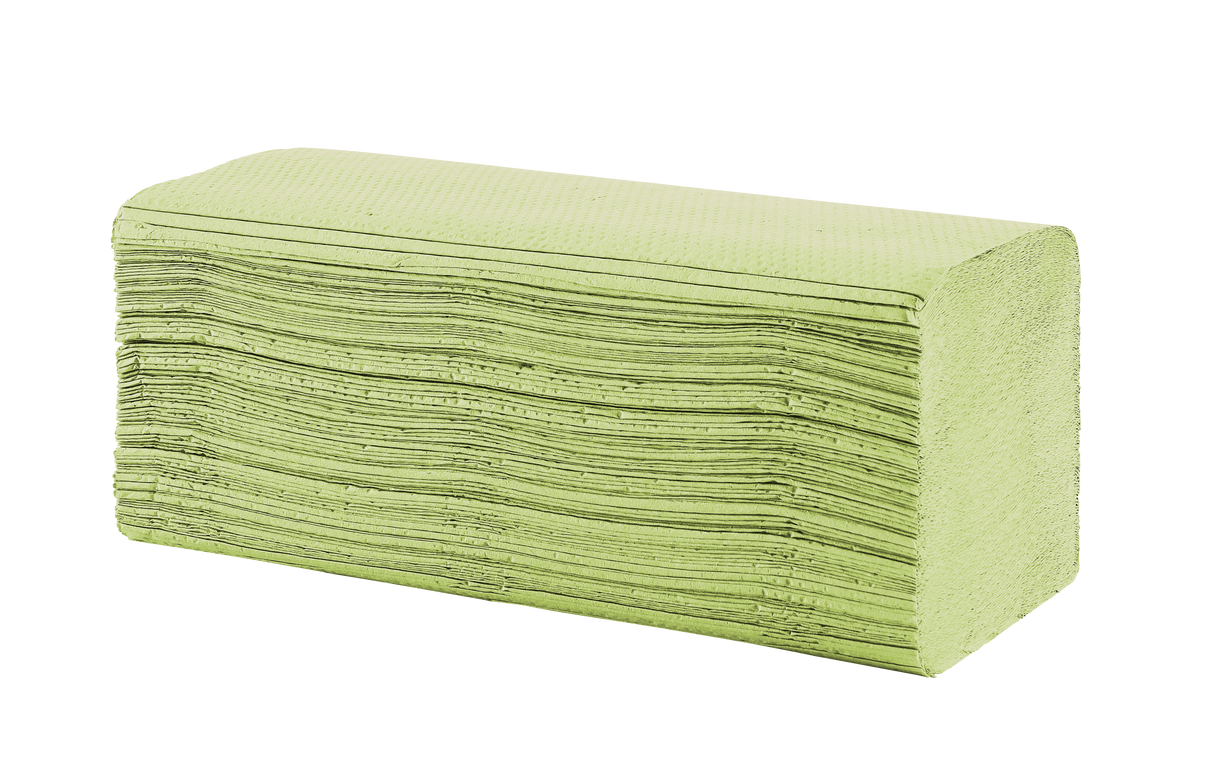 Faltpapier V-Falz Grün