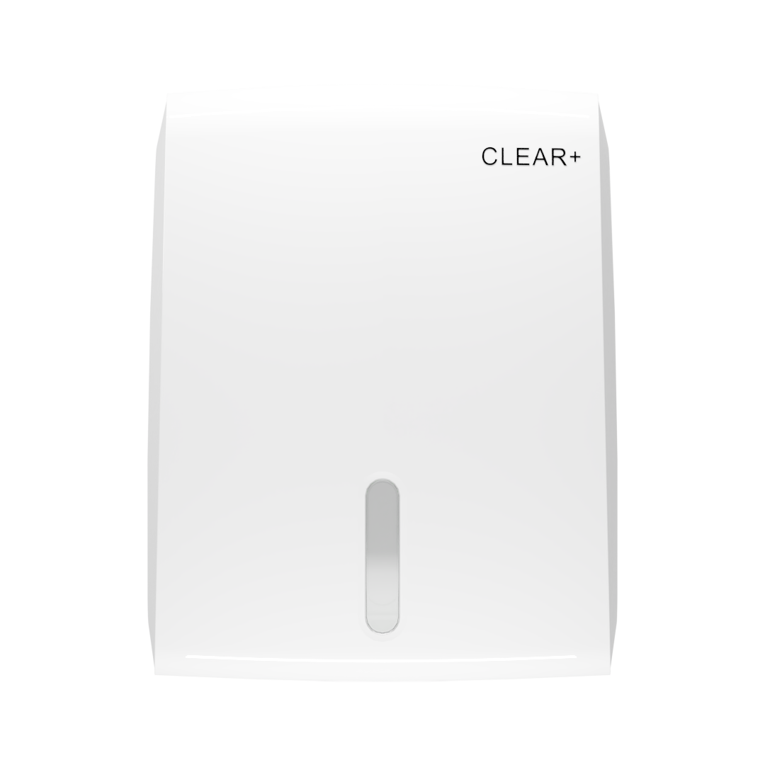 Clear+ folded towel dispenser white