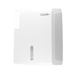 Clear+ folded towel dispenser white
