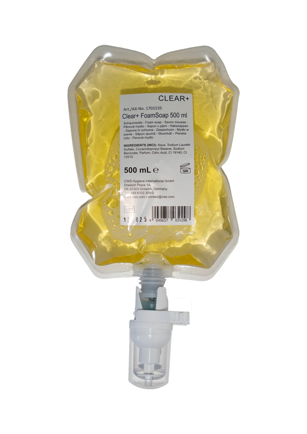 Clear+ Foam Soap 500ml