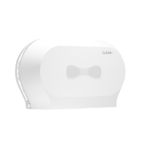Clear+ Midi Toilettenpapierspender weiß
