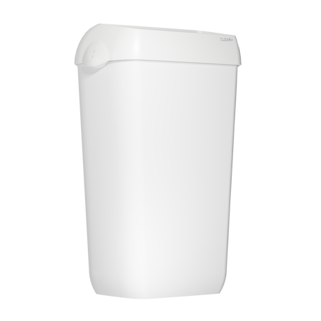 Clear+ waste bin 43l white