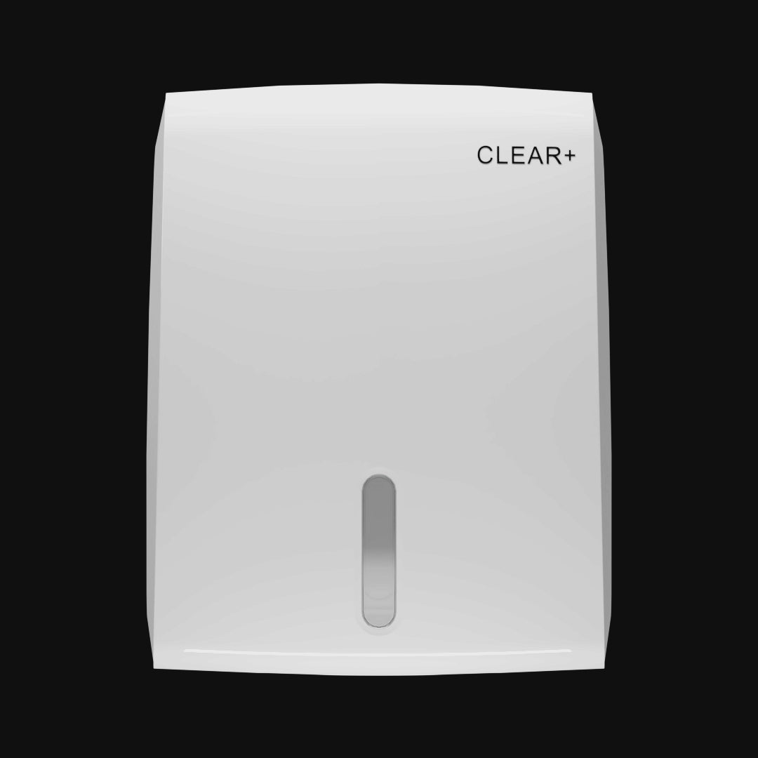 Clear+ folded towel dispenser white