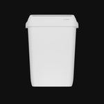 Clear+ waste bin 23l white