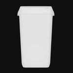 Clear+ waste bin 43l white